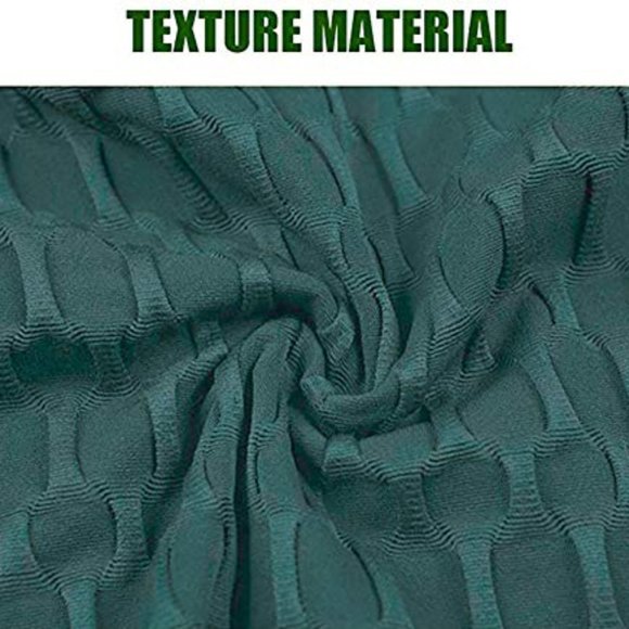 Dark Green butt lift textured leggings - Picture 2 of 5